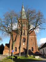 Blick auf die Marienkirche zu Bergen / Rgen von Westen; 06.112010  