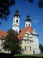 Zwiefalten in Oberschwaben,  das Mnster von 1741-85 erbaut ist seit 1812 Pfarr-und Wallfahrtskirche, Sept.2010