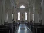 Schramberg im Schwarzwald, der Innenraum der Basilika Maria Himmelfahrt wurde 1993-94 neu gestaltet, Okt.2010