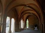 Maulbronn, Blick ins  Paradies , die Vorhalle zur Klosterkirche, frhgotisch um 1210, diente auch als Grablege fr Wohltter des Klosters, Okt.2010