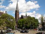 Saarbrcken, die St.Johanneskirche im neugotischen Stil von 1894-98 erbaut, Mai 2005