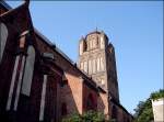 Stralsund - Turm der Basilika St.Jakobi (erstmalig urkundlich erwhnt Anno 1303)