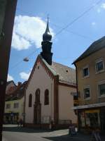 Waldkirch, die Stadtkapelle von 1332, ein umfassender Umbau erfolgte 1931, Juni 2010