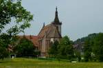 Lautenbach in der Ortenau, die sptgotische Wallfahrtskirche  Maria Krnung , der Baumeister Hans Hertwig schuf 1471-88 mit diesem Bau eine anspruchsvolle Architektur, Mai 2011
