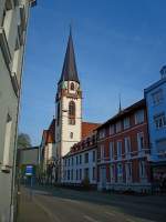 Emmendingen, die katholische Pfarrkirche St.Bonifatius, April 2011