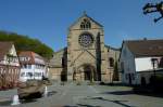 Otterberg bei Kaiserslautern, die groartige Abteikirche der Zisterzienser, zweitgrte Kirche der Pfalz, der 1168-1254 erschaffene sptromanisch-frhgotische Bau zhlt zu den besterhaltenen