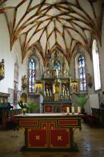 Allmendingen, Maria Himmelfahrt Kirche, Chorraum, Landkreis Alb Donau,   (12.07.2011)