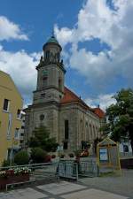 Hechingen , kath.Stiftskirche St.Jakobus, im klassizistischen Stil erbaut 1780-83 von d'Ixnard, Juli 2011