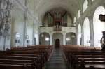 Kollnau, der Innenraum der St.Joseph-Kirche mit der 1966 eingebauten Orgel der Firma Spth aus Freiburg, Aug.2011