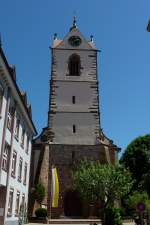 Endingen am Kaiserstuhl, die Stadtpfarrkirche, 1773-75 im barocken und klassizistischem Stil erbaut, Aug.2011 