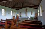 Faulenfrst im Hochschwarzwald, der Innenraum der St.Josep-Kapelle, Aug.2011