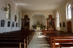 Wasenweiler am Kaiserstuhl, der Innenraum der katholischen Kirche St.Mariae Himmelfahrt, Sept.2011