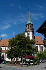 Glottertal im Schwarzwald, die Pfarrkirche St.Blasius von 1896, Aug.2011
