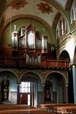 Brunlingen, die Orgel in der Stadtkirche, Sept.