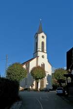 Winden im Elztal, die katholische St.Stephans-Kirche, 1842 im Weinbrennerstil erbaut, Okt.2011