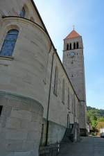 Obertsrot, Stadtteil von Gernsbach, die Herz-Jesu-Kirche wurde 1915 eingeweiht, erbaut aus dem einheimischem wei-gelbem Murgtler Sandstein, Sept.2011 