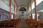 Kandern, der Innenraum der evangelischen Kirche zhlt zu den schnsten des Weinbrenner-Klassizismus, Mai 2012
