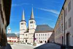 Berchtesgaden - Schloplatz mit Stiftskirche und Schlomuseum - 26.04.2012