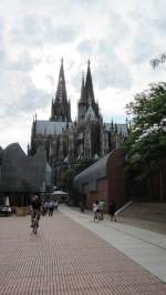 Blick auf den Klner Dom am 3.8.2012.