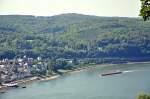 Remagen - Schiffsanleger, Uferpromenade, Apollinariskirche und Rheinbogen - 15.08.2012