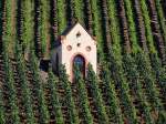 Kleine Kapelle inmitten der steilen Weinberge bei Piesport an der Mosel; 120827