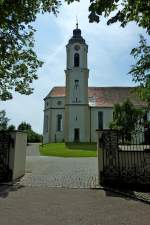 Bodnegg, die barocke Kirche St.Ulriich und Magnus, Aug.2012