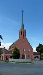 Bad Saulgau, die evangelische Christuskirche von 1877, Aug.2012