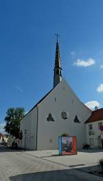 Bad Saulgau, die 1664 geweihte St.Antonius-Kirche, nach verschiedenen Nutzungen seit 1921 wieder Kirche, Aug.2012