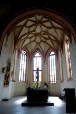 Hausach, Blick zum Chor in der St.Mauritius-kirche, Juli 2012