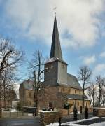 Alte romanische Kirche (Pfeilerbasilika - Denkmalschutz) in Odendorf - 11.02.2013