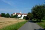Blick auf das Kloster Siessen in Oberschwaben, die Klostergründung geht zurück auf das Jahr 1260, Aug.2012