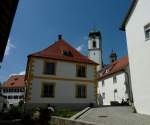 Wolfegg, Schlogebude und Pfarrkirche, Aug.2012