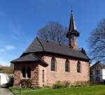 Riegel, die evangelische Kirche, 1898 im neugotischen Stil erbaut, April 2013