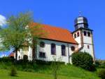 Deutschland, Saarland, Saarpfalz-Kreis, Bierbach (Stadtteil von Blieskastel), protestantische Kirche, 18.05.2013