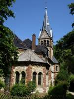 Staufen im Breisgau, die evangelische Martin-Luther-Kirche, Aug.2013