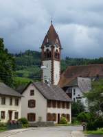 Schuttertal, Blick zur St.Antonius-Kirche, Juni 2013