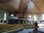 Pfaffenweiler, Blick zur Orgel in der Kirche St.Columba, Juni 2013