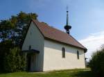 Ehrentrudis-Kapelle, weithin sichtbar an der Sdspitze des Tuniberges, 1666 erstmals erwhnt, Sept.2013