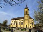 Bremgarten im Markgrflerland, die Kirche St.Stephan, April 2014