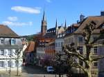 Deutschland, Rheinland-Pfalz, Landkreis Kusel, Kusel, Marktplatz und katholische St gidius Kirche.