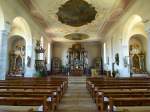 Rust, Pfarrkirche, Blick zum Altar, Juli 2014