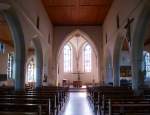 Brombach, Blick in den Innenraum der St.Josef-Kirche, Sept.2014