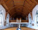 Garmisch-Partenkirchen, Blick zur Orgelempore in der Johanniskirche, Aug.2014