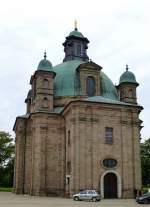 Freystadt, die Wallfahrtskirche Maria Hilf, ein bedeutender Zentralbau des deutschen Hochbarocks, erbaut 1700-10, Aug.2014