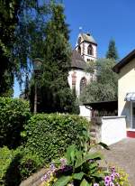 Kirchzarten, Blick zur Pfarrkirche St.Gallus, Juni 2014