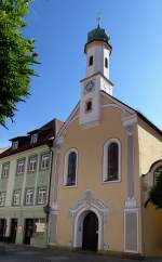 Murnau, die katholische Filialkirche Mariahilf, erbaut 1653-55, Aug.2014
