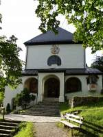 Garmisch-Partenkirchen, Aufgang zur Wallfahrtskirche St.Anton, Aug.2014