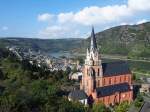 Die Liebfrauenkirche in Oberwesel, erbaut unter dem Trierer Erzbschof Balduin von Luxemburg zwischen 1308 und 1351.