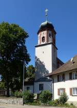 Steinach im Kinzigtal, die 1750-51 erbaute Pfarrkirche Hl.Kreuz, Aug.2015