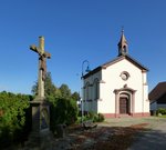Feldkirch im Markgräflerland, die Ottilienkapelle wurde 1863 errichtet, Okjt.2014 